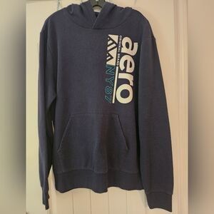 Aeropostale Navy Blue Hoodie Unisex Athleisure Comfortable Streetware XL Grunge